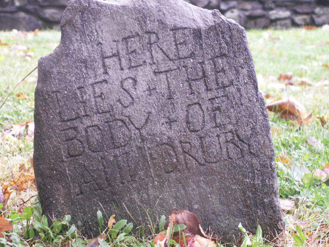 Headstone of Ann Drury (John O'Bryan)