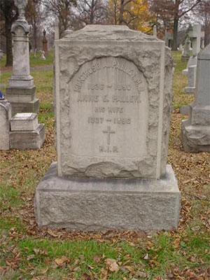 M. A. Pallen's headstone