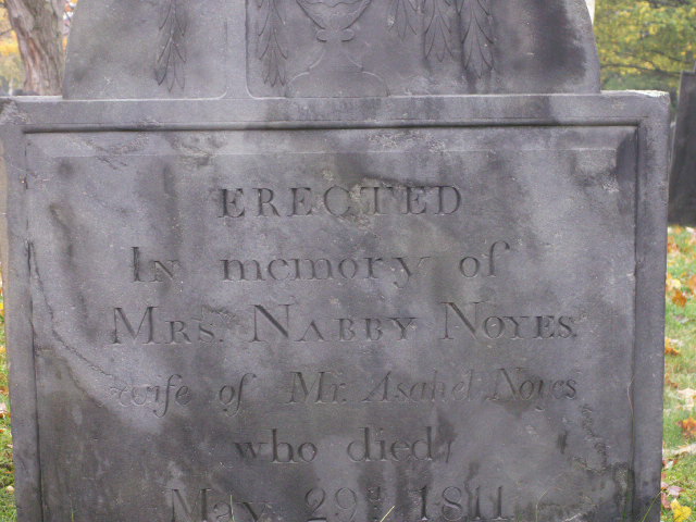 Headstone of Nabby Fassett (John O'Bryan)